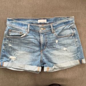 Light denim shorts